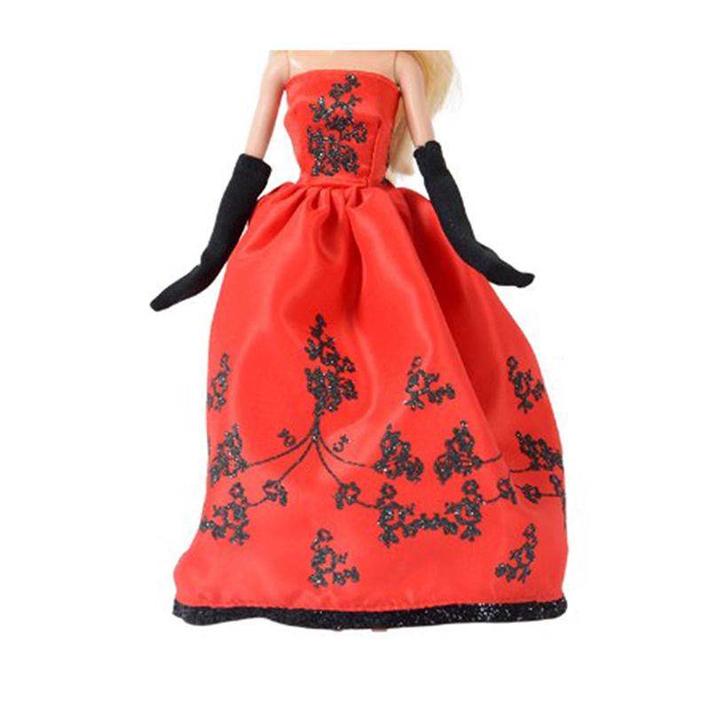 Doll Clothes Princess Dress Banquet Party Beautiful Dress Embroidery Tulle Dress For 11inch Doll