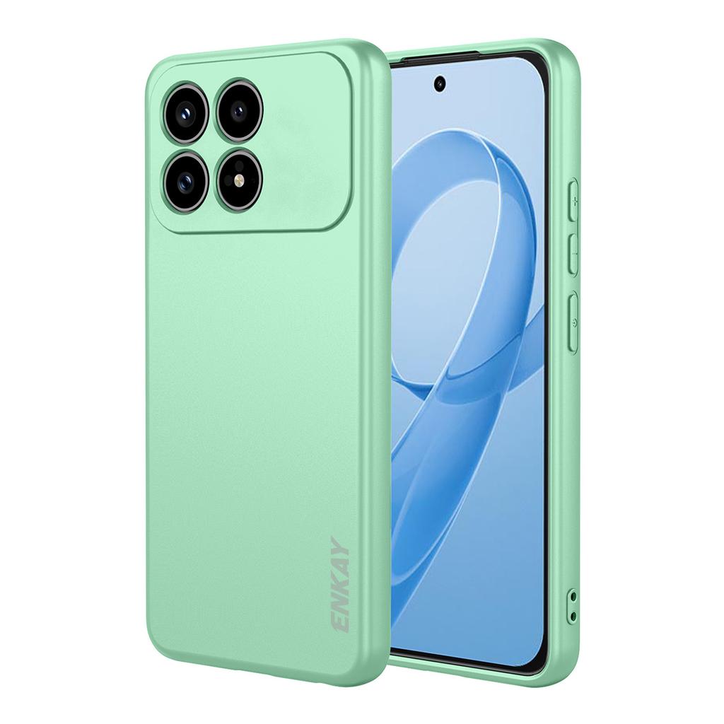 For Xiaomi Redmi K90 5G/Xiaomi Poco F8 Pro Silicone Case ENKAY HAT PRINCE Straight Edge Cell Phone Back Cover