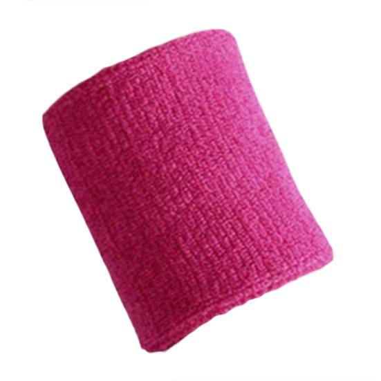 1Pc Wristband Light Weight Reusable Cotton Yarn Unisex Sports Tennis Badminton Sweatband for Running