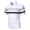 Summer Men's Striped Polo Shirt Men's Business Casual Top