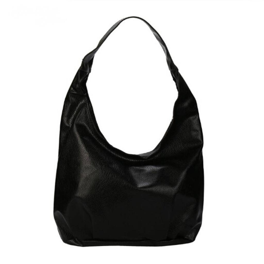 1PC Lightweight Dumpling Bag Crossbody Bag For Women Small Crossbody Armpit Bag Solid Color Single Pu Leather Shoulder Bag Black