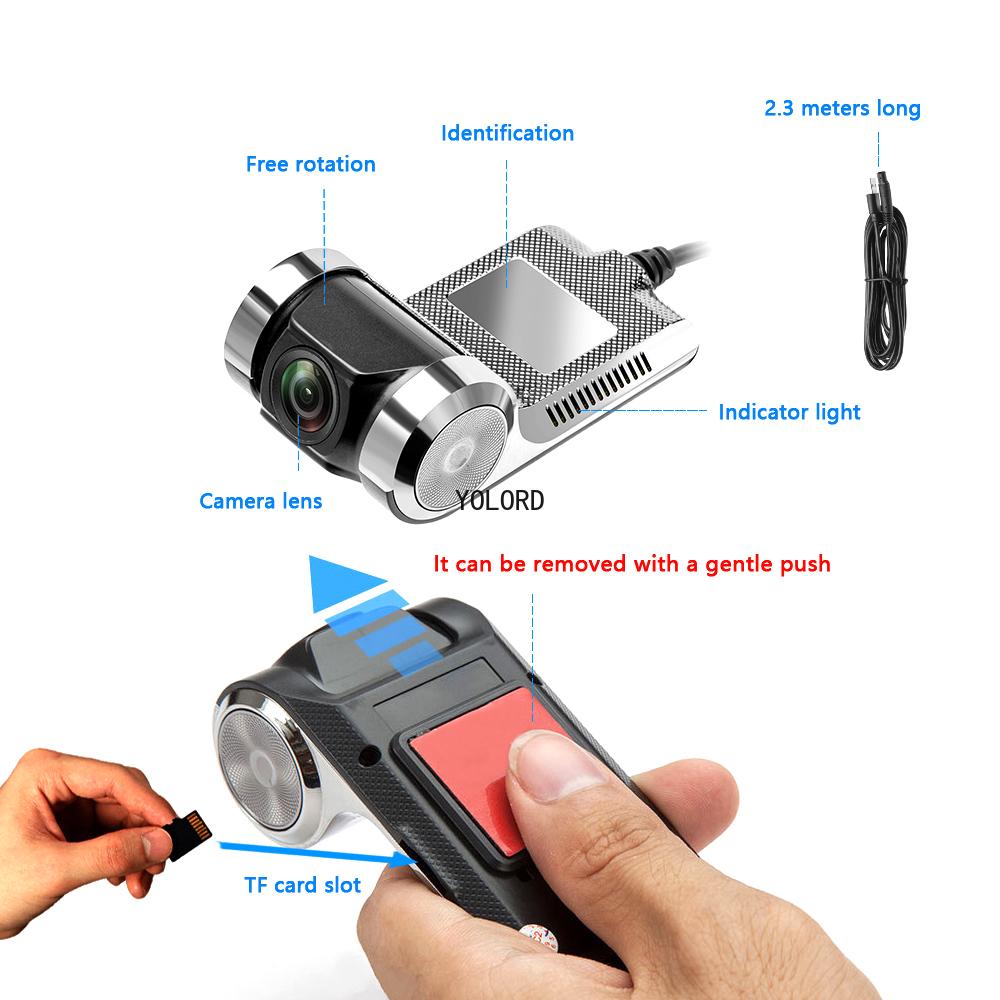 USB 720P ADAS Dash Cam Dvr Dash Kamera Auto HD Dashcam Android Dash Cam Nacht Version Auto Recorder