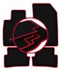 Velour Floor Mats with Red Edge For: Reault Thalia II Sedan (2008-2013)