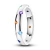 Rings 925 Silver Star Moon Colorful Sparkling Zircon Simple Rings For Women Exquisite Wedding Engagement Birthday Jewelry Gifts