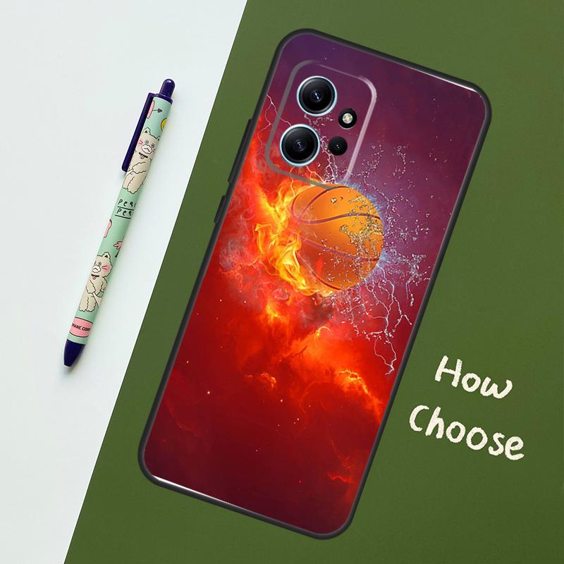 

Basketball On Fire Case For Xiaomi Redmi Note 14 10 11 12 13 15 Pro Plus Cover For Redmi 15 15C 14C 12C 10C 13C Note 15 Pro Plus 5G