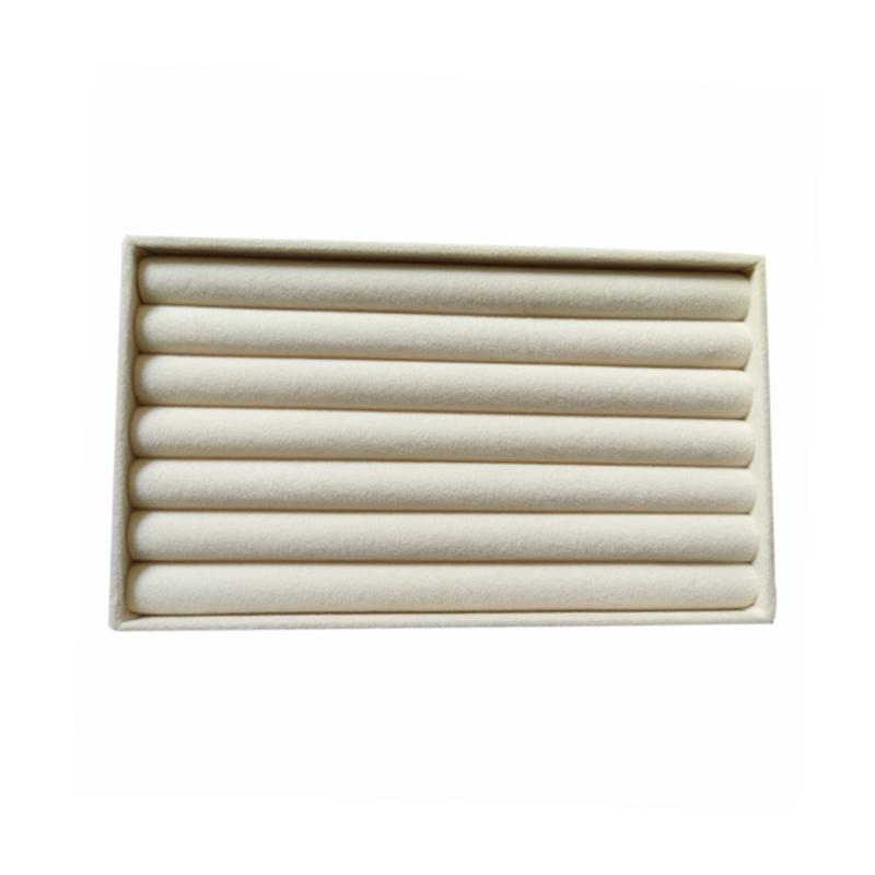 Velvets Jewelry Organiser Earrings Bracelets Necklaces Rings Display Stand Elegant Showcase Tray for Accessories