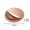 Shimomura Planning Copper Drain Cover in Lid for Kitchen Sink Antibacterial Slimy Odor Prevention 42901 Tsubame Sanjo [Made Japan] 14.4cm