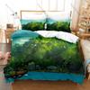 From Up On Poppy Hill Vintage Coastal Town Poppy Flower Retro 1960s Campus HD Print Bedding Set Duvet Cover + 2 Pillowcases