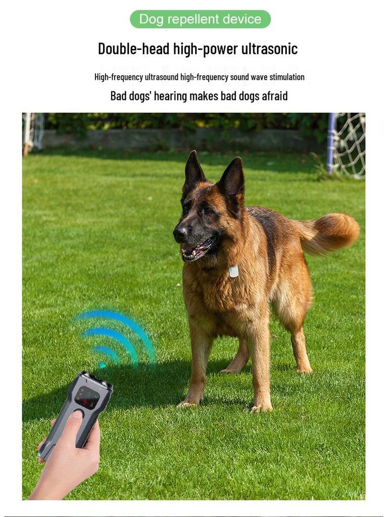 Ultrasonic Dual-Head Dog Trainer & Bark Stopper
