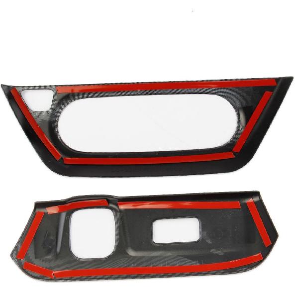 Korlot Carbon Fiber Style Center Console Air Conditioner Switch,Panel Cover Trim Accessories for Chevy Trax 2024-2025