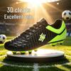 Professional Youth Futsal Low-Top Lace-Up Football Shoes with Long Studs