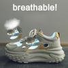 New Dad Shoes for Women In Summer Student Sports Running and Leisure Mesh Breathable and Enhancing Height