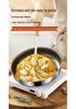 Non-Stick Stainless Steel Flat-Bottomed Titanium Frying Pan for Steak and Eggs, Induction Cooktop Compatible
