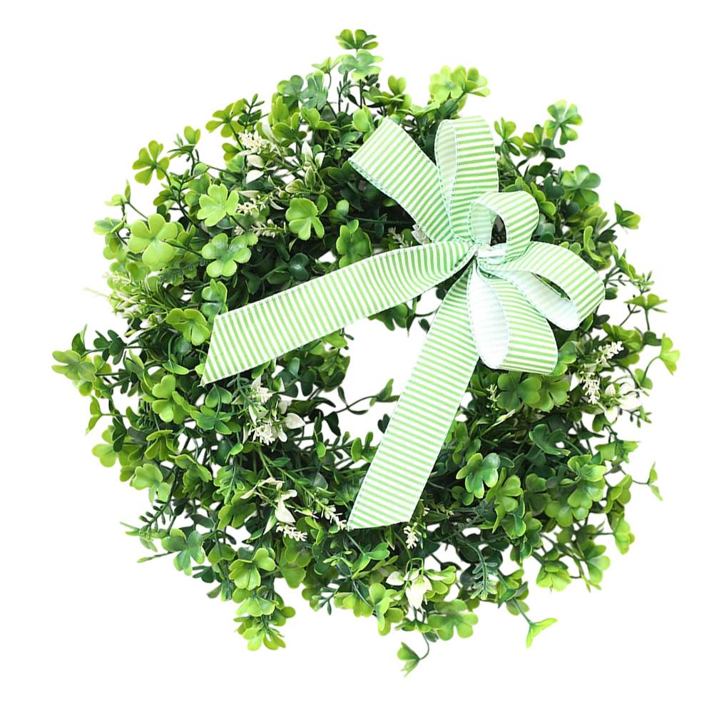 St. Patrick\'s Day Four-Leaf Clover Wreath: Lifelike Spring Decor For Your Home St Patrick S Day Lucky Clover Wreath