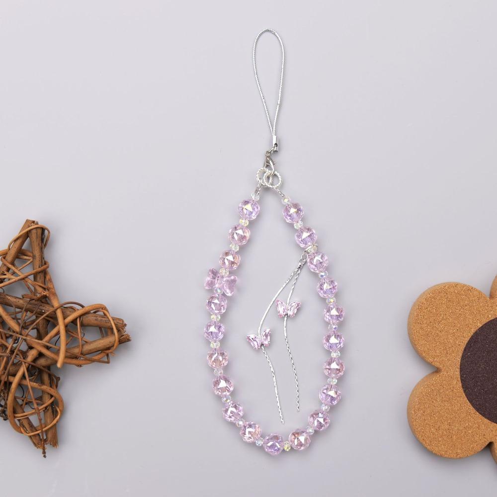 

Кристальный ремешок-подвеска для мобильного телефона, ручная работа, подвеска для сумки, модная цепочка на запястье A