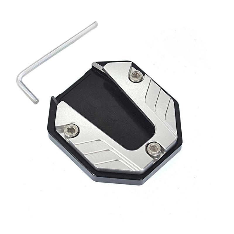 Motorbike Accessories Extension Foot Pad Support Plate Aluminum Alloy Motorcycle Bike Kickstand Extender Foot Side Stand
