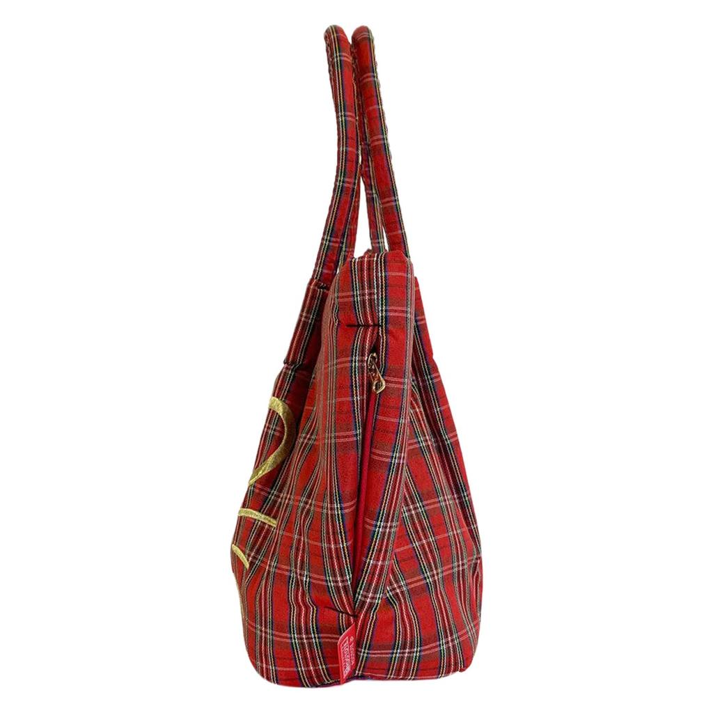 Sanrio Hello Kitty Tote Bag ROOTOTE Sanrio (Red Check)