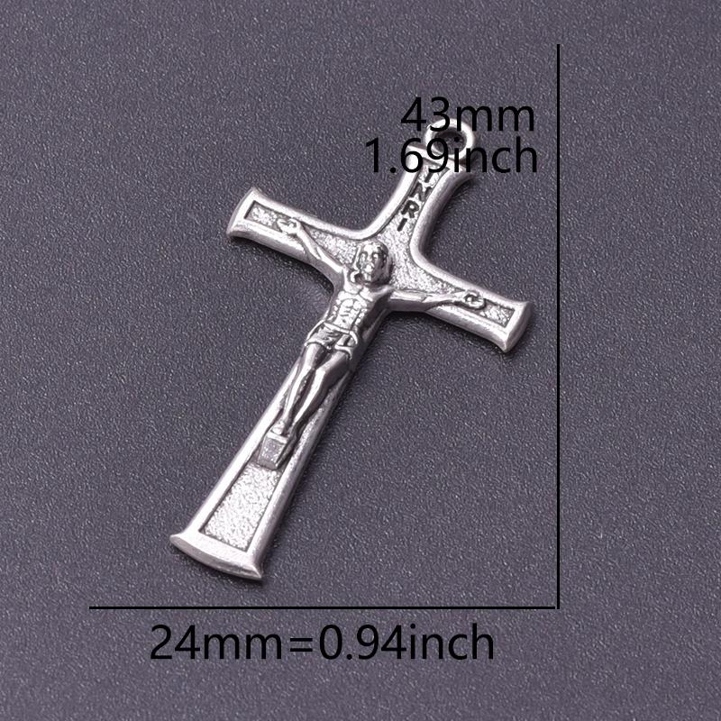15pcs Crosses Charms Pendant Alloy Cross Metal Antique Silver Color Pendants Making DIY Handmade Jewelry Components Accessories