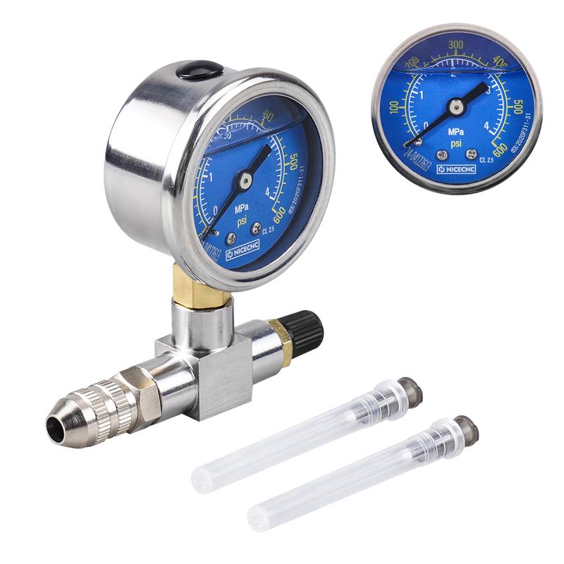 350 600PSI Shock Nitrogen Gauge Needle Fill Tool For Yamaha Polaris RZR CanAm Arctic Cat Snowmobile KTM Honda Suzuki Kawasaki