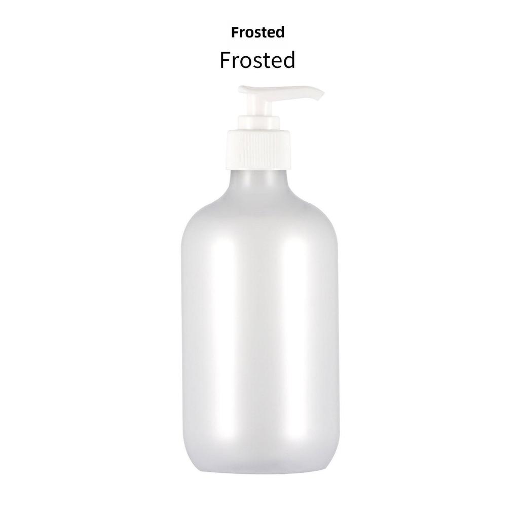 500ml Frosted PET Round Shoulder Shower Gel & Shampoo Bottle
