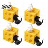 Soft Squeeze Toy 1/2/3/4Pcs Hollow Cheese with Black White Mouse Stress Relief Block Fidget Relaxation Ball Simulated Sensory