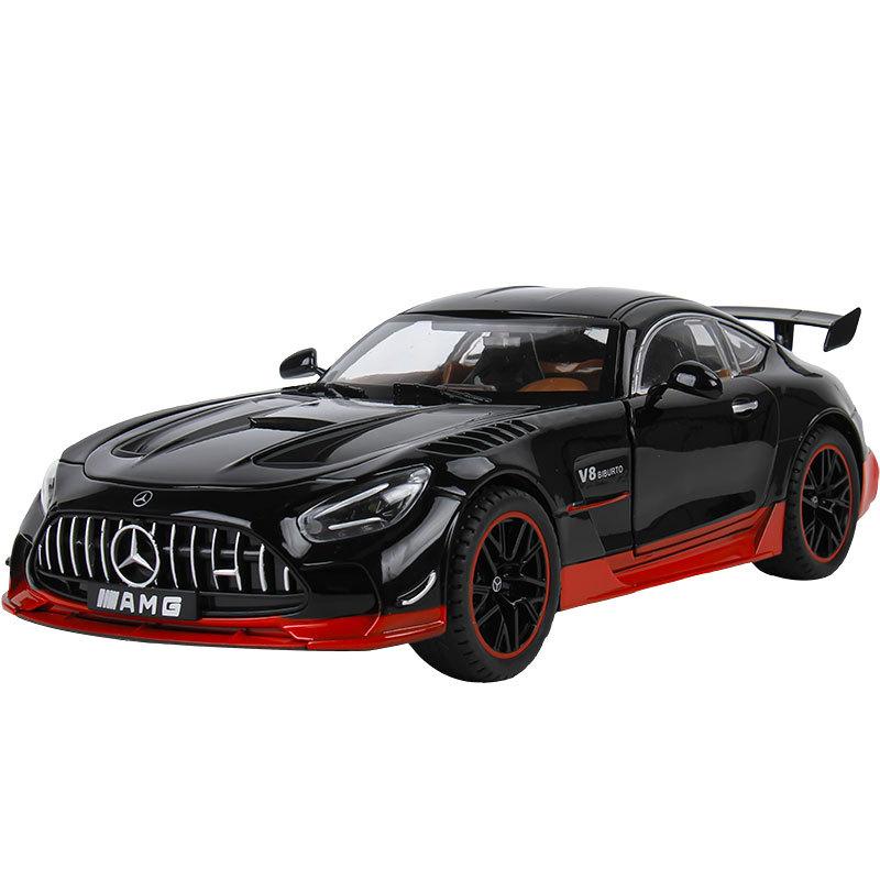 1/18 BENZ AMG cool sports car alloy model, cool sound and light, simulated interior, restore details, exquisite desktop ornaments