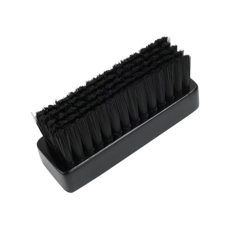 Prémiový kartáč na boty z bukového dřeva s kančími štětinami – Jemné koňské žíně pro leštění a odstraňování prachu, Bezpečný pro boty