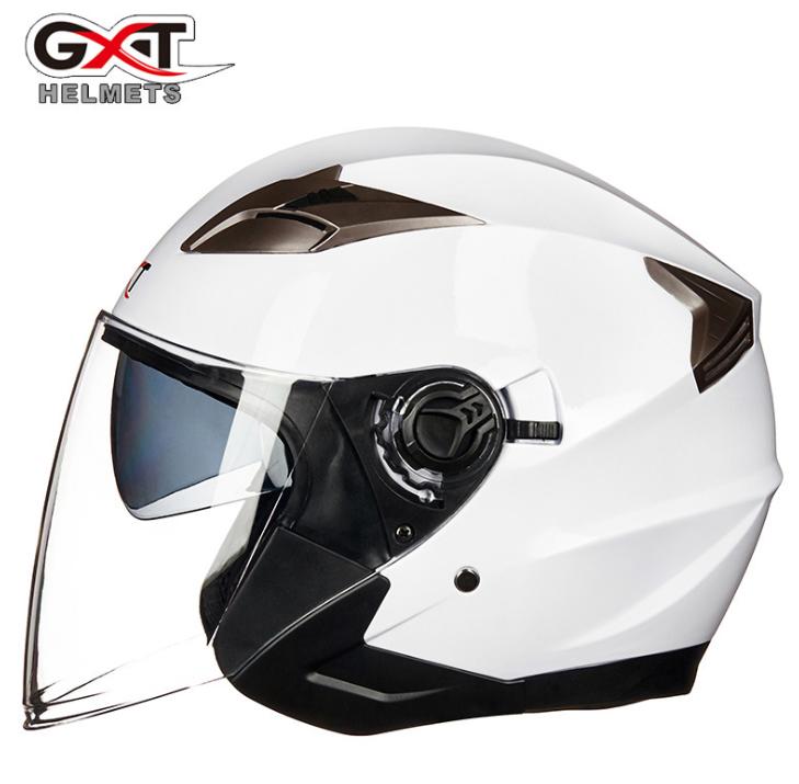 GXT Motorcycle Helmet Half Face ABS Motorbike Helmet Electric Safety Double Lens Helmet Moto Casque for Women/Men Casco Moto #