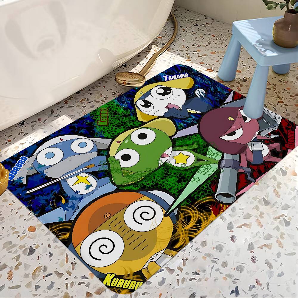 Anime Keroro Gunsou Frog Kitchen Mat Cheaper Anti-slip Modern Living Room Balcony Printed Modern Home Decor