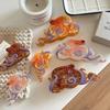 1 Piece of Ocean Wind Octopus Resin Clip,Colorful Octopus Back Hair Clip,Women's Half Tied Hair,Coiled Hair,Shark Clip