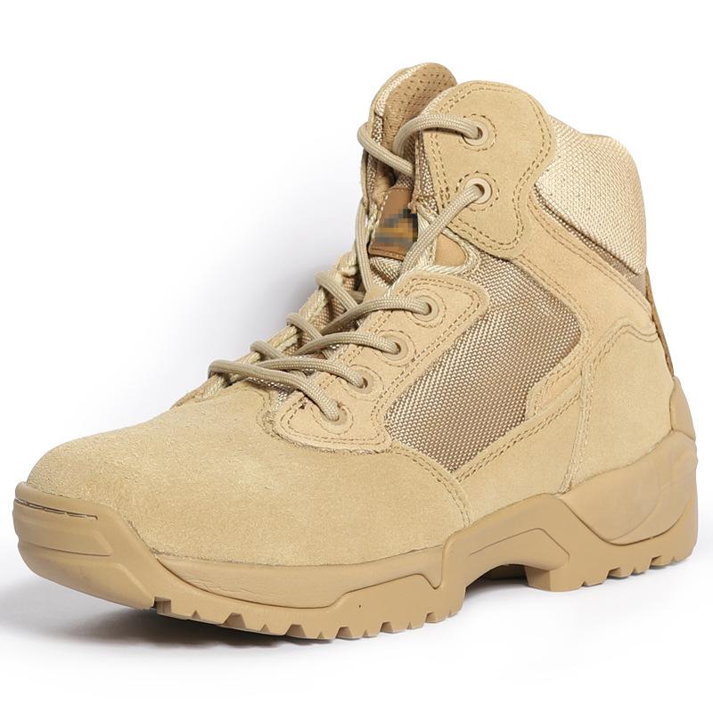 Fashion Men's Low Top Tactical Boots Outdoor Desert Climbing Sports Hiking Shoes Field Training Combat Boots Male Work Safety Shoes