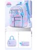 2025 Hot-Selling Three-Piece Backpack Set - Butterfly Design In Pink, Purple, and Blue for Girls