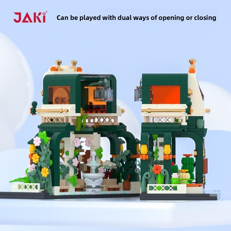 Monet Flower House Brick Set With Lights For Creative Building And Diy Crafting