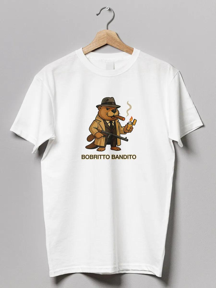 Oversized T-shirt with Waaa! funny print S