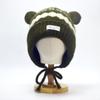 Fair Island wind hat sweet and cute cat ears knitted ear hat women's winter thickened and velvet warm Lei Feng hat