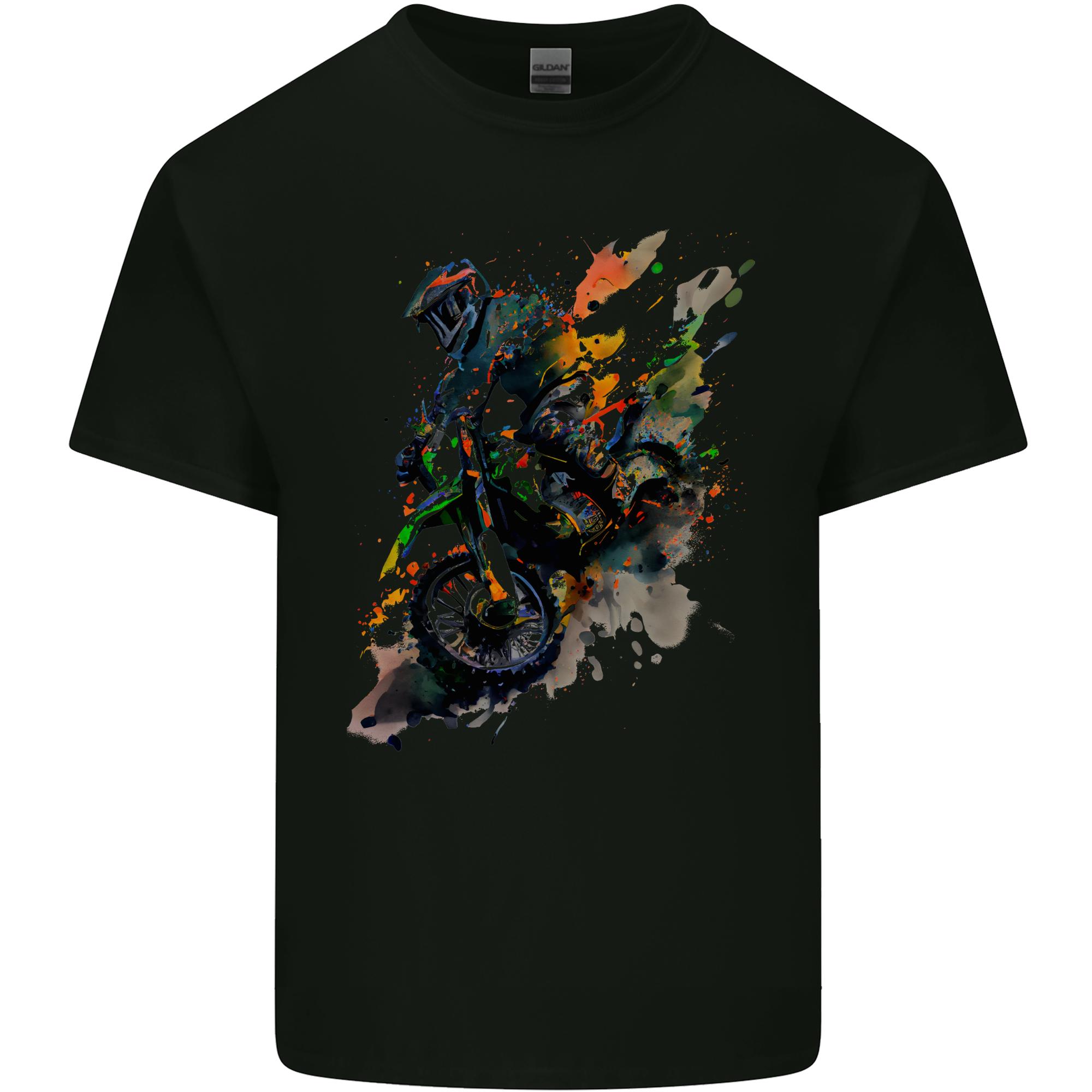 Motocross Art Dirt Bike MotoX Unisexs Light Cotton TShirt S