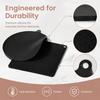 5PCS Round Heat Insulated Pad Black Scratch Proof Pad Cook Top Non Slip Pad  Stove Top Protection
