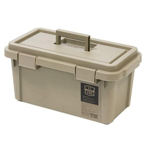 

JEJ Astage S-Series Toolbox ST490S, Made in Japan, for Outdoor Storage and Camping, Sand Beige, 18.5 W x 10.5 D x 9.8 H