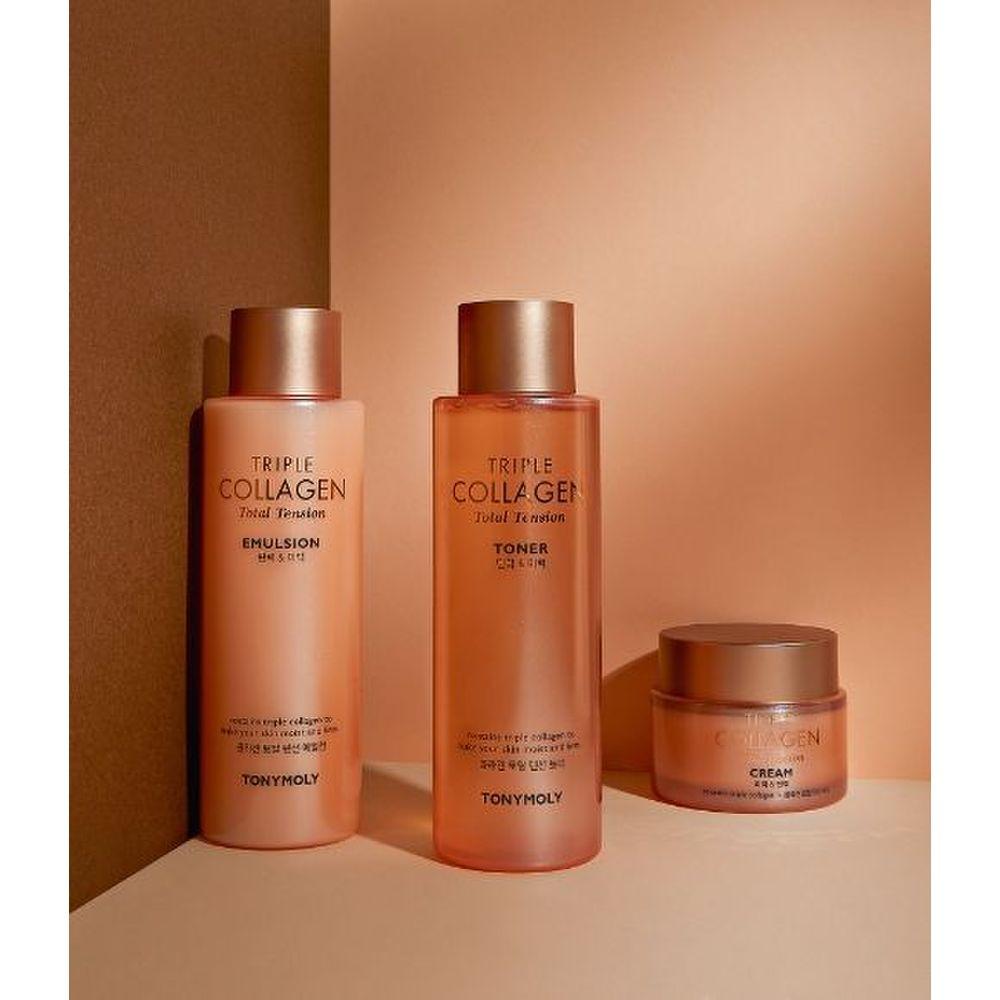 (2 genuine products) Triple collagen total tension 3-piece set + 2 free gifts/Gold 24k snail form (150ml) and 10 packs provided