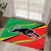Penrith Panthers Design Kristall Samt Teppich Gemütlich Non?Rutschfester Teppich mit Aufdruck für Schlafzimmer Wohnzimmer Eingang