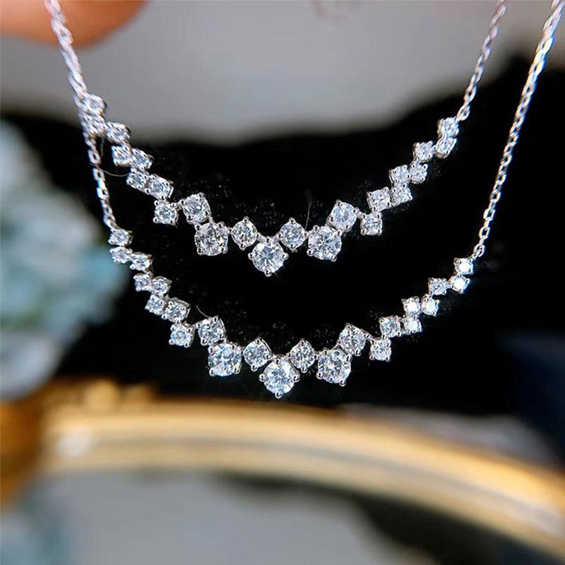 Huitan Modern Women's Necklace Elegant Accessories Party Daily Wear Versatile  Dazzling Cubic Zirconia Hot Sale Necklaces