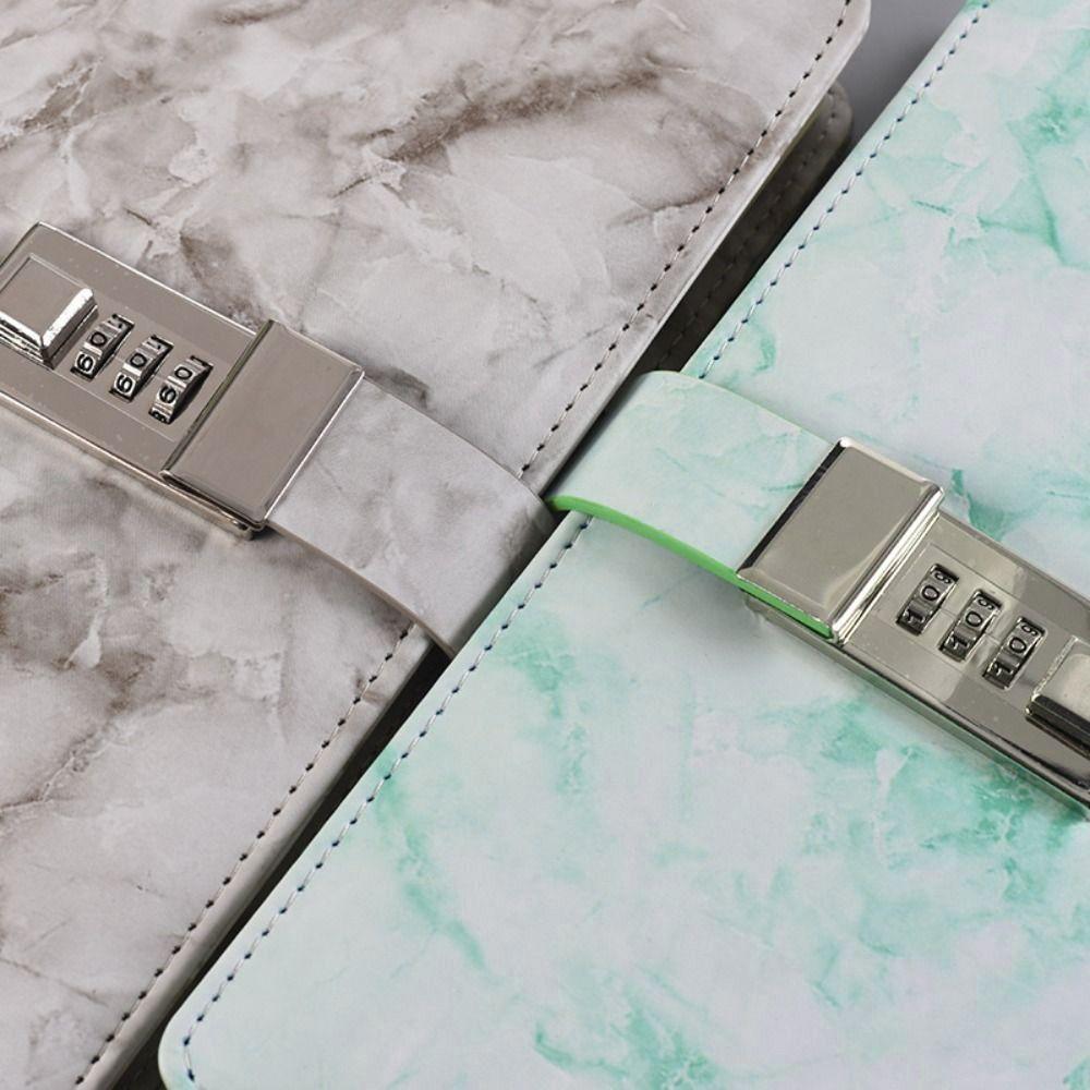 A5 Password Notebook Soft Personal Notepad Diary Notebook Secure Diary Binder  Study