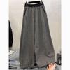 Casual Slimming Velvet Sweatpants with Drawstring Adjustment