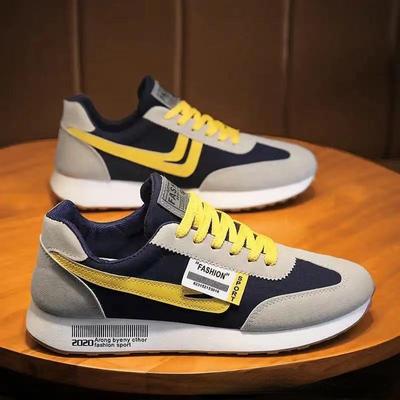 2022 New Aggan Shoes Men's Shoes Summer Students Soft Bottom Board Shoes Non-slip Running Sports Shoes