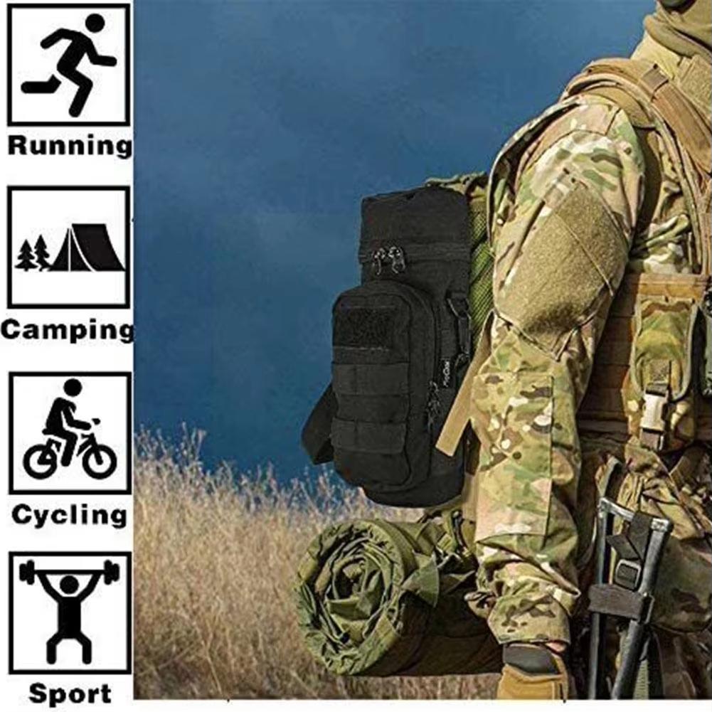 Tactical MOLLE Water Bottle Pouch 1000D Nylon Military Kettle Bag Holder Outdoor Camping Hiking Hunting Belt Attachment 4