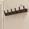 Coat Rack Wall Mount Shelf Entryway Wall Hanger for Towels Wooden Coat Hooks Hook Storage Rack for Bedroom Bathroom Kitchen