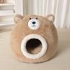 Kočičí jeskynní postel Měkký omyvatelný pohodlný stan Jeskyně pro kotě Dům pro domácí mazlíčky do interiéru i exteriéru Pro kotě štěně Vnitřní venkovní Chladné počasí Domov