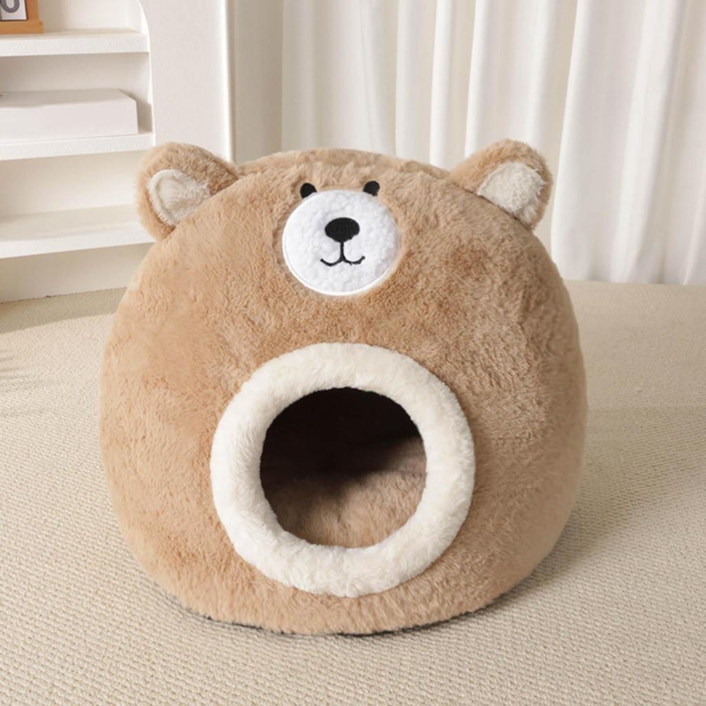 Kočičí jeskynní postel Měkký omyvatelný pohodlný stan Jeskyně pro kotě Dům pro domácí mazlíčky do interiéru i exteriéru Pro kotě štěně Vnitřní venkovní Chladné počasí Domov