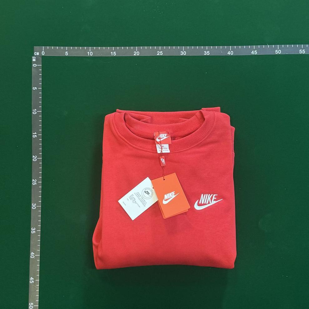 Neuer Herbst Winter Plus Samt Rundhals Hoodie - Einfarbige mit gesticktem Haken Logo