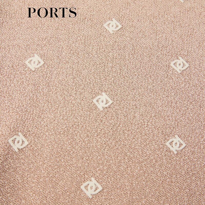 PORTS Women's V-Neck Botanical Knit Sweater